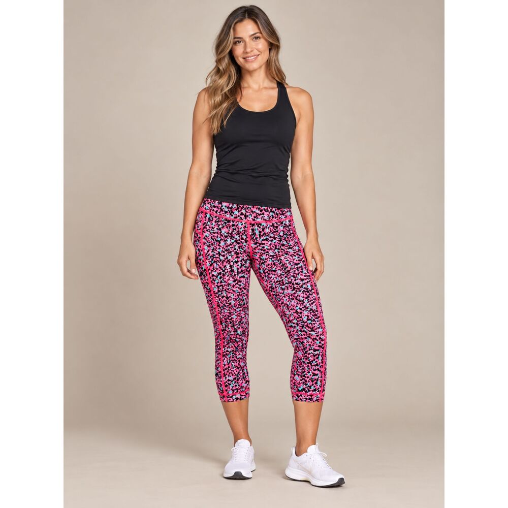 Under Armour Printed Capri Leggings Women’s M Pink Cheetah 1270016